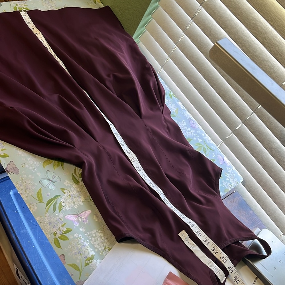Lululemon Maroon Here To There Fit & Flare Dress Rare Bordeaux Drama - Picture 9 of 11
